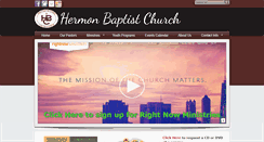Desktop Screenshot of hermonbaptistchurch.org