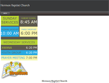 Tablet Screenshot of hermonbaptistchurch.org